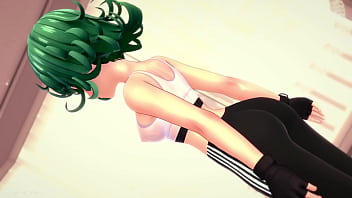 Preview 1 of A La Plage Nue - La belleza de Tatzumaki quiere follar en su cuarto (hentai 3D)