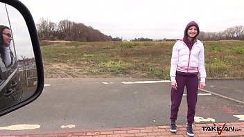 Preview 2 of Bangladeshii Flim Naika Xxx - Ultra skinny runner speak russian to stranger who fuck her tight pussy