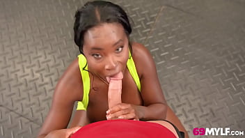 Preview 3 of Xx Moves Com - Fucking the Gym Creep Black Milf Naomi Foxxx