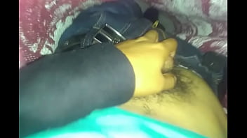 Preview 1 of Spit In Her Face Ebony Tube - Hetero acariciando su pene y huevos peludos