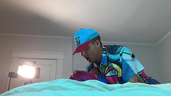 Preview 2 of Two Babe One Guy - Artist Fucks Trans in Chastity