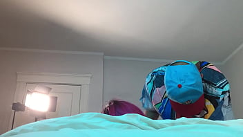 Preview 4 of Two Babe One Guy - Artist Fucks Trans in Chastity