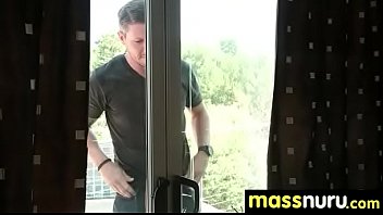 Preview 1 of Bokep Wamena Papua - SEXY body gets a happy ending massage 6