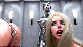 Preview 2 of Sinhala Sex Xx - Blonde Slave in Metal Bondage - The Training!