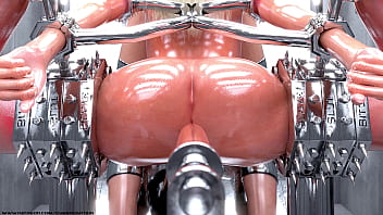 Preview 4 of Sinhala Sex Xx - Blonde Slave in Metal Bondage - The Training!