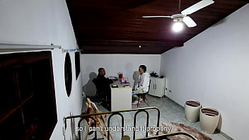 Preview 1 of Pinay Camfrog Wet Girl - Student is going to take a test in the teacher&#039_s office and is seduced by him until she gives in and has sex