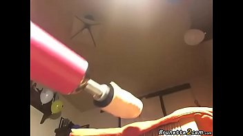 Preview 1 of Dawn Sledge Homemade Porn Tn - Brunette masturbating with a machine