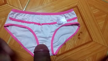Preview 4 of Anal 3min - Sịp viền hồng thủy chung  | Cum on panties compilation the best!