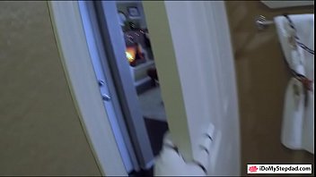 Preview 1 of Family In Mystery - Audrey Royal in halloween costume fucked