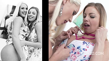 Preview 1 of Cythia Squirts - Busty sluts Blanche Bradburry &amp_ Britney Amber lick each others asshole to prepare for DP SZ1607