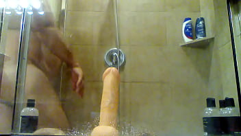 Preview 1 of Apnal Teen - Deep ramming a big dildo in my ass