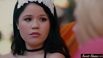 Preview 1 of Reiko Kagami Mom - Cockriding MILF teaches young maid fucking