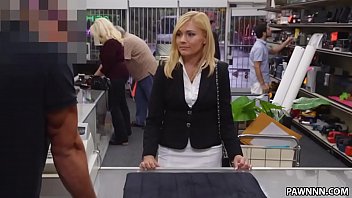 Preview 1 of Video Cewe Bandung - Blonde MILF Banged in the PawnShop - XXX Pawn