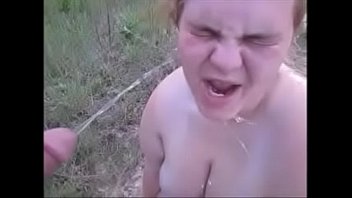 Preview 1 of Alina Butt Xxx - Hot Wife Gets Pissed &amp_ Spit On While Sucking Dick Swallowing A Mouth Full Of Cum
