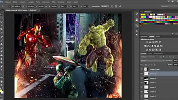 Preview 4 of Mom And Blacky - Speed art Guerra civil - civil war
