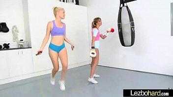Preview 2 of Hijab Hot Shemale - Teen Gorgeous Girls (Charlotte Stokely &amp_ Kenna James) Play Lovely In Sex Tape mov-27