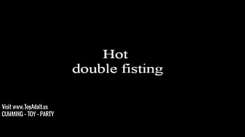 Preview 1 of Fuck A Sleep Girl - Great double fisting