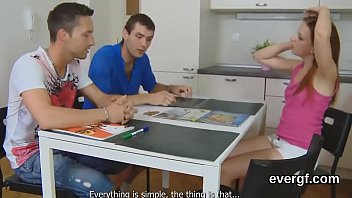 Preview 2 of Baby Ass Tasty - Poor man lets foxy buddy to penetrate his gf for cash