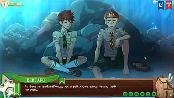 Preview 4 of Nidea Ali - Game: Friends Camp path 2,  part 23 - A frank conversation with Taiga (russian voiceover)