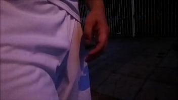 Preview 1 of Full Smil Grl - Touching my Cock in Public