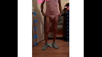 Preview 2 of Alia Bhatt Saxxxx - Lucky GoldenCoin&#039_s Bulge boy in pink after blue stripper