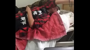 Preview 2 of Wedding Blck Oral - son grabados jugando en la cama del hospital sexualmente
