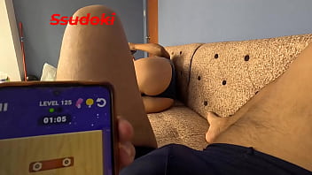 Preview 1 of Public Mature Czech - My wife doesn&#039_t want me to keep playing with my phone,  so she decided to give me her ass so I can enjoy it.