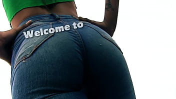 Preview 1 of Car Gair Hot Porn - Perfect Ass Teen In Tight Jeans and Thong Hot as Hell