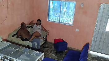 Preview 2 of Lasbian Young - Mi vecino viene a la casa a tomar caf&eacute_ y termina llen&aacute_ndome de leche.Que polla tan grande tiene