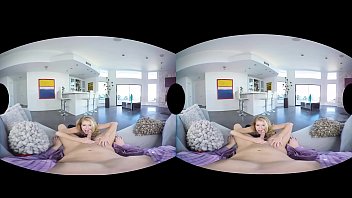 Preview 4 of Monter Gang Bang Doggystile - Blonde harlot Arya Fae has valentine anal with you in VR