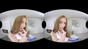 Preview 2 of Indian Desi Sixe Video - Ginger hottie Linda Sweet shows you how VR hardcore is done