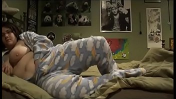 Preview 2 of Extra Smat - FOOTIE PAJAMA PLAYING: Playing in my parents&#039_ bed in pajamas,  I masturbate while thinking about my step brother