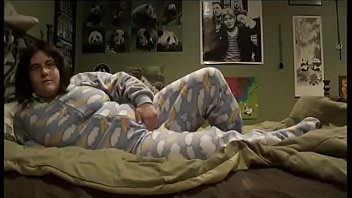 Preview 1 of Extra Smat - FOOTIE PAJAMA PLAYING: Playing in my parents&#039_ bed in pajamas,  I masturbate while thinking about my step brother
