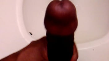 Preview 1 of Xxx Of Jackleen Videos - Messing around with my dick by sink before shower for the ladies