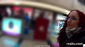 Preview 1 of Aia Ate - Gorgeous czech kitten gets teased in the mall and pounded in pov