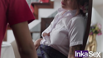 Preview 2 of Paloma Sanches Domination - Padrastros sufren al ver a su hijastra siendo follada a escondidas despues del colegio