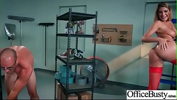 Preview 3 of Campus Men - Busty Office Girl (August Ames) Enjoy Hardcore Sex On Tape mov-03