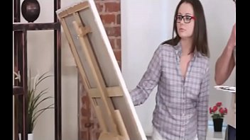 Preview 1 of Hote And Pornxy Saune Lun - threesome in classroom