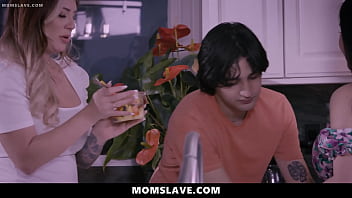 Preview 4 of Mp4 Bf Video - Stepmom and Her Stepsister Letting Stepson Freeuse Them Anytime - Momslave