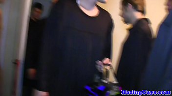 Preview 1 of Bonny Bon Slave - Gay college fraternity in group anal fucking