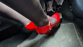 Preview 3 of Ebn Bne - Pedal Pumping in Heels on way to Office