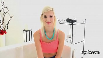 Preview 3 of Gloryhole Oragasm - Natural sweetie blows cock in pov and gets narrow quim screwed