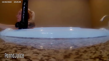 Preview 4 of Cuckolding Massage - KitKat takes a BBC bubble bath trailer