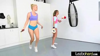 Preview 2 of Luciana4u - (Charlotte Stokely &amp_ Kenna James) Teen Horny Lez Girls In Hot Sex Show On Cam vid-09