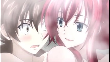 Preview 2 of Hairy Pisi Mature - Issei,  Rias and Asia have a bath together