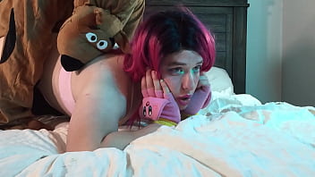 Preview 2 of Erinica Frosta - Scooby Doo Fucks Sexy Trans Woman in Chastity