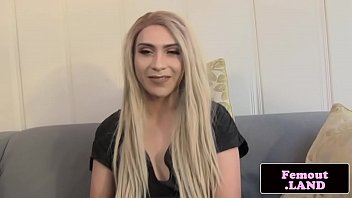 Preview 1 of Pgenc - Solo amateur trap sensually jerking her cock