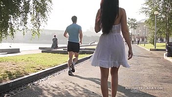 Preview 3 of Evet Itina - Transparent dress in public