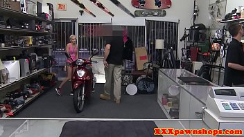 Preview 1 of Ava Andery - Petite pawnshop beauty gets facialized