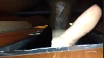 Preview 2 of Pissing Tits Bbw - Eating Black Cum At The Gloryhole